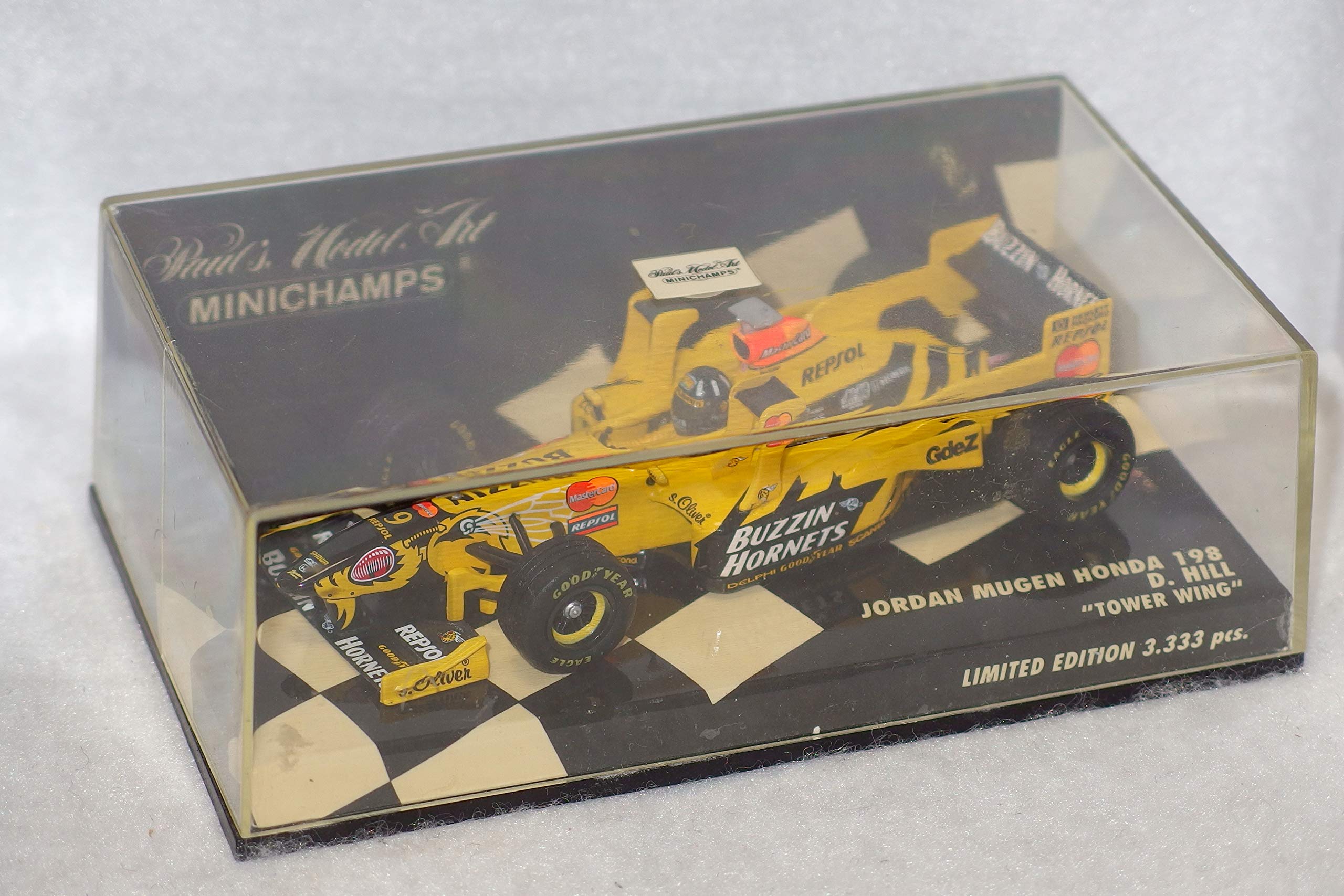 ミニチャンプス　F1ドライバー　デーモン・ヒル Amazon | 1/43 PMA ミニチャンプス F1 Jordan Mugen Honda 198 D.Hill
